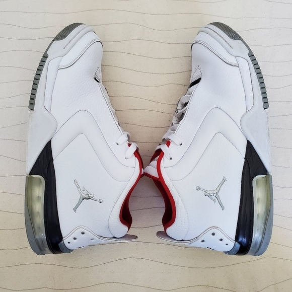 Nike Mens Air Jordan 3 Retro BIG FUND Silver Gire Red Cement Sz 10.5, BV6273-100 - Picture 8 of 11